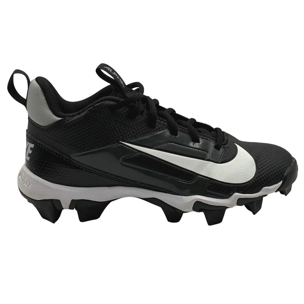 Nike Alpha Menace 4‎ Shark Cleats Youth 3Y Black White FQ4012-001 Football